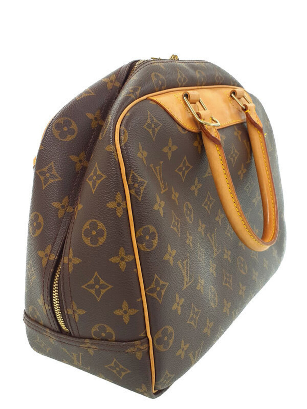 Louis Vuitton Handbag Monogram Vanity Bowling Brown